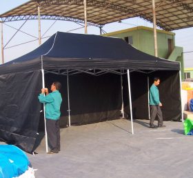 F1-40 خيمة تجارية سوداء قابلة للطي