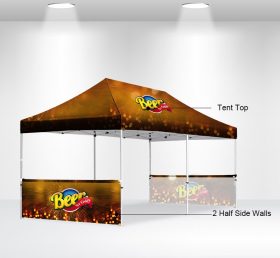 F2-11 خيمة قابلة للطي بنصف الجدران الجانبية / خيمة إعلانية 10 × 20 2