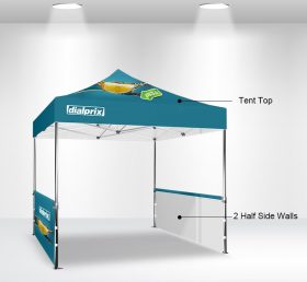 F2-2 10 × 10 2 خيمة قابلة للطي بنصف الجدران الجانبية / خيمة إعلانية