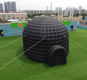 Tent1-415B خيمة قبة سوداء قابلة للنفخ عملاقة في الهواء الطلق