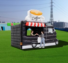 Tent1-4021 سيارة طعام قابلة للنفخ - قهوة