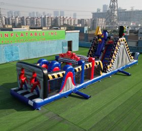T7-1374 Racing Themed Inflatable Obstacl...